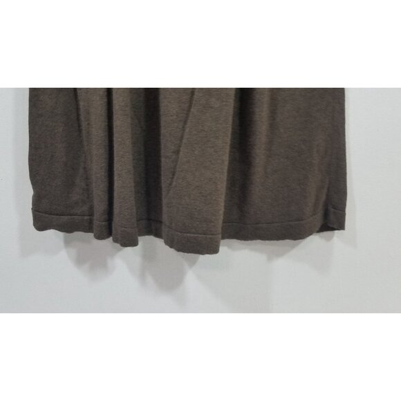 Max Studio Womens Dress Size Medium Brown Long Sleeve Sweater Knit Cotton Blend - Picture 7 of 10